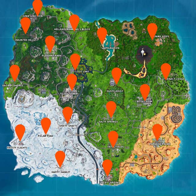 Fortnite Respawn Vans Locations